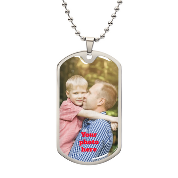 Personalized Photo Dog Tag Necklace