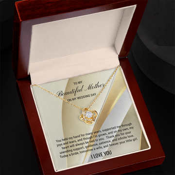 Mother Of The Bride Gift Love Knot Necklace
