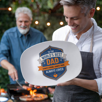 Worlds Best Dad Serving Platter