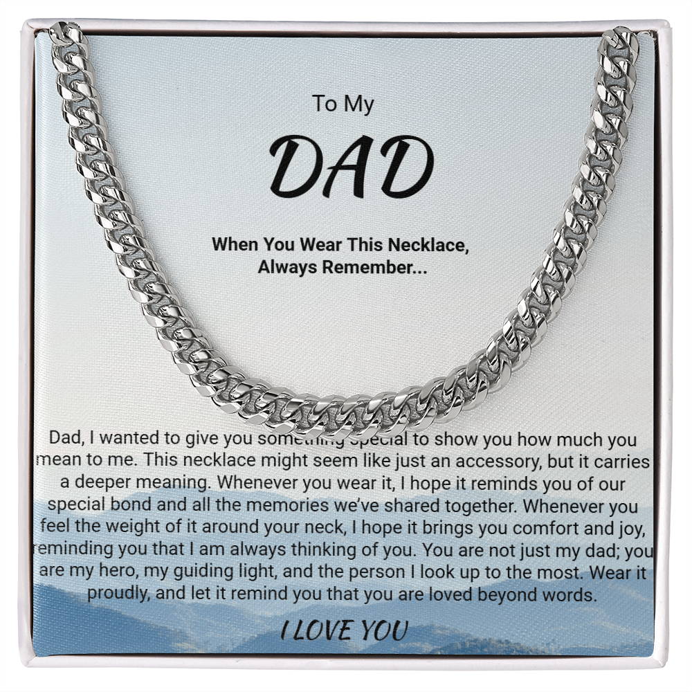 To My Dad Necklace