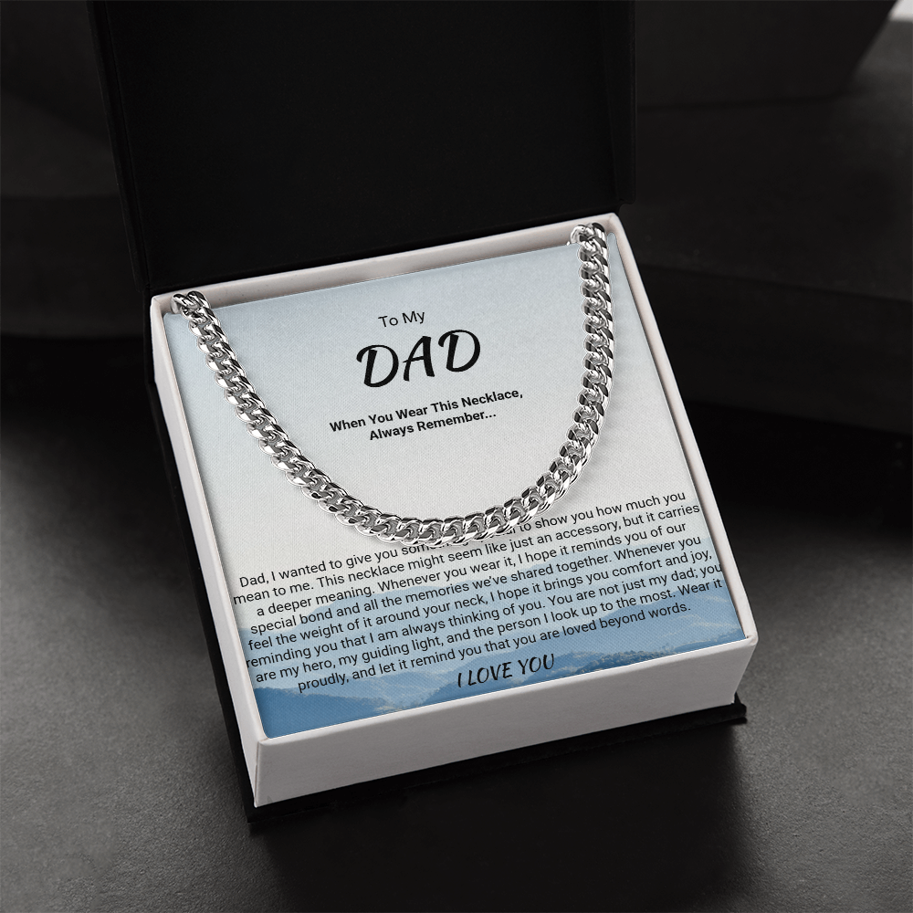 To My Dad Necklace