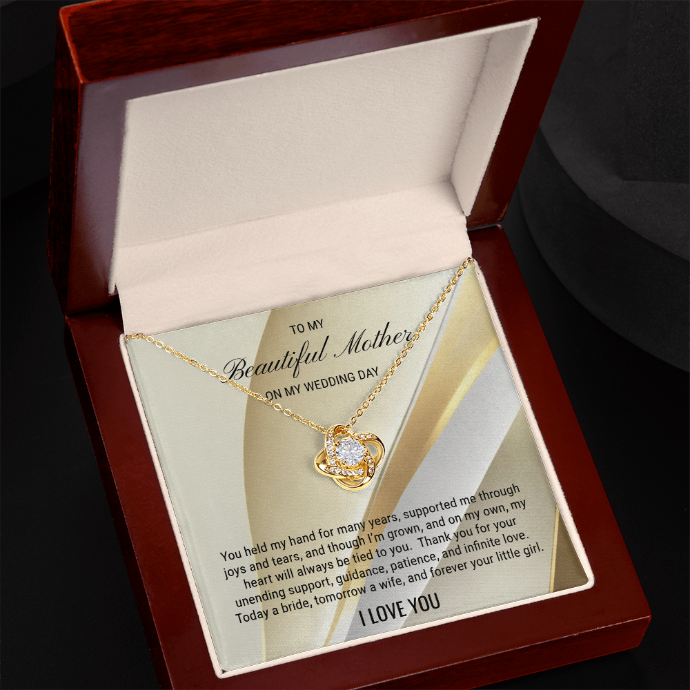 Mother Of The Bride Gift Love Knot Necklace