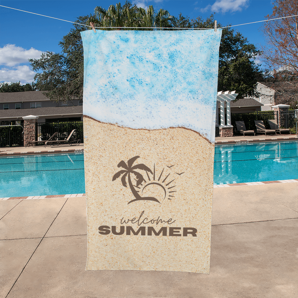 Welcome Summer Beach Towel