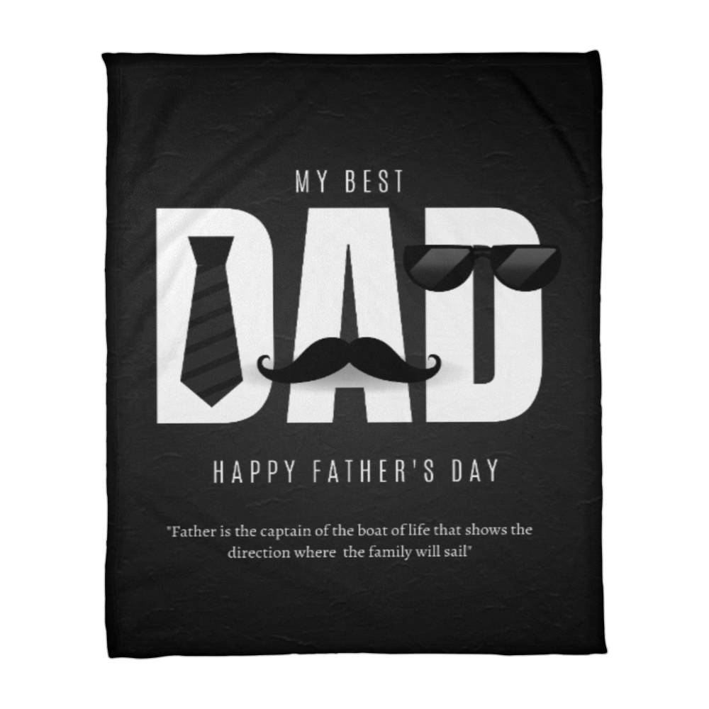Fleece Blanket Fathers Day Gift