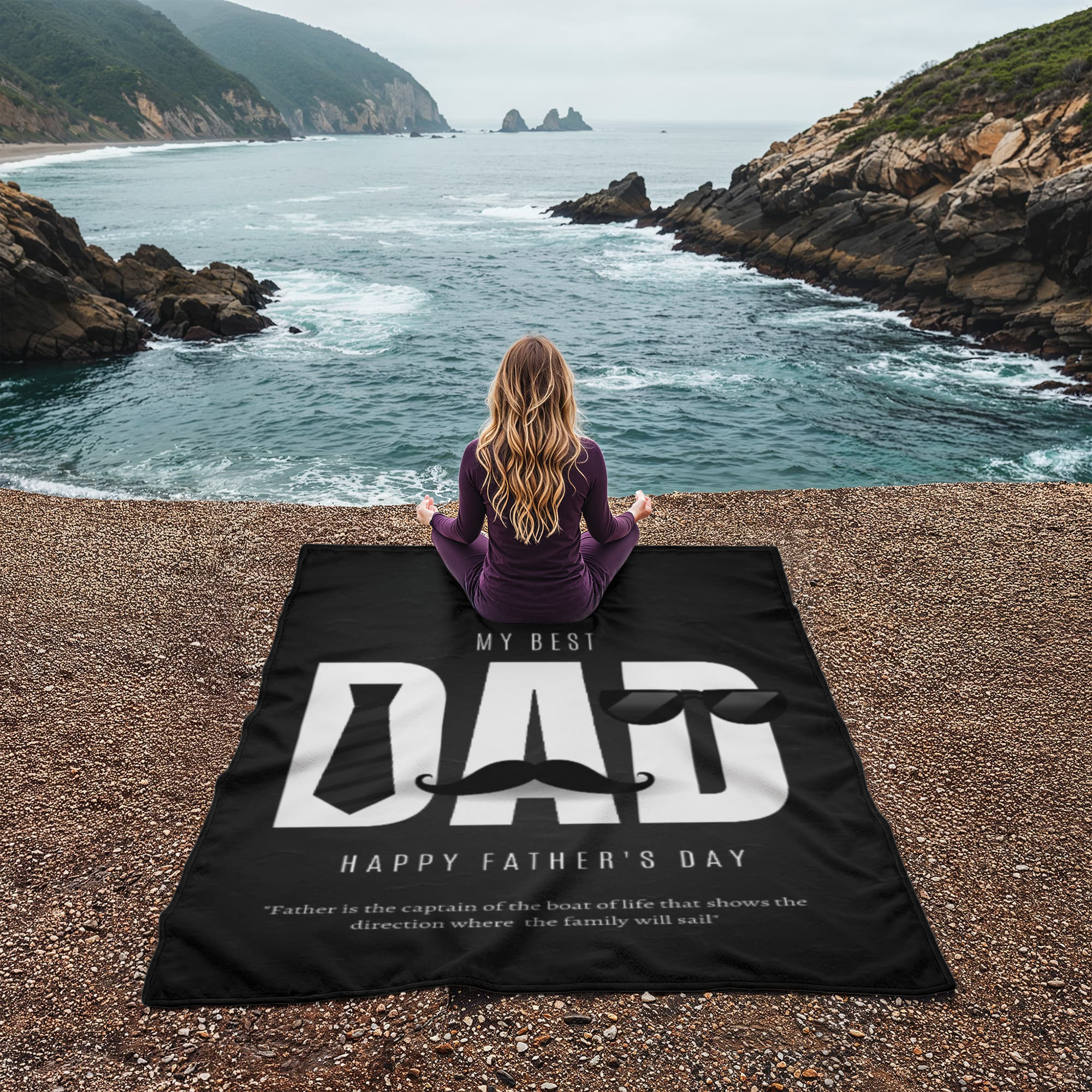 Fleece Blanket Fathers Day Gift