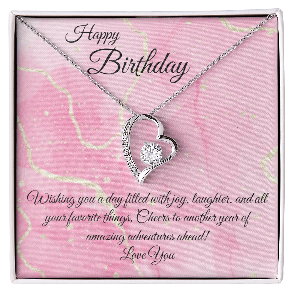 Birthday Forever Love Heart Necklace
