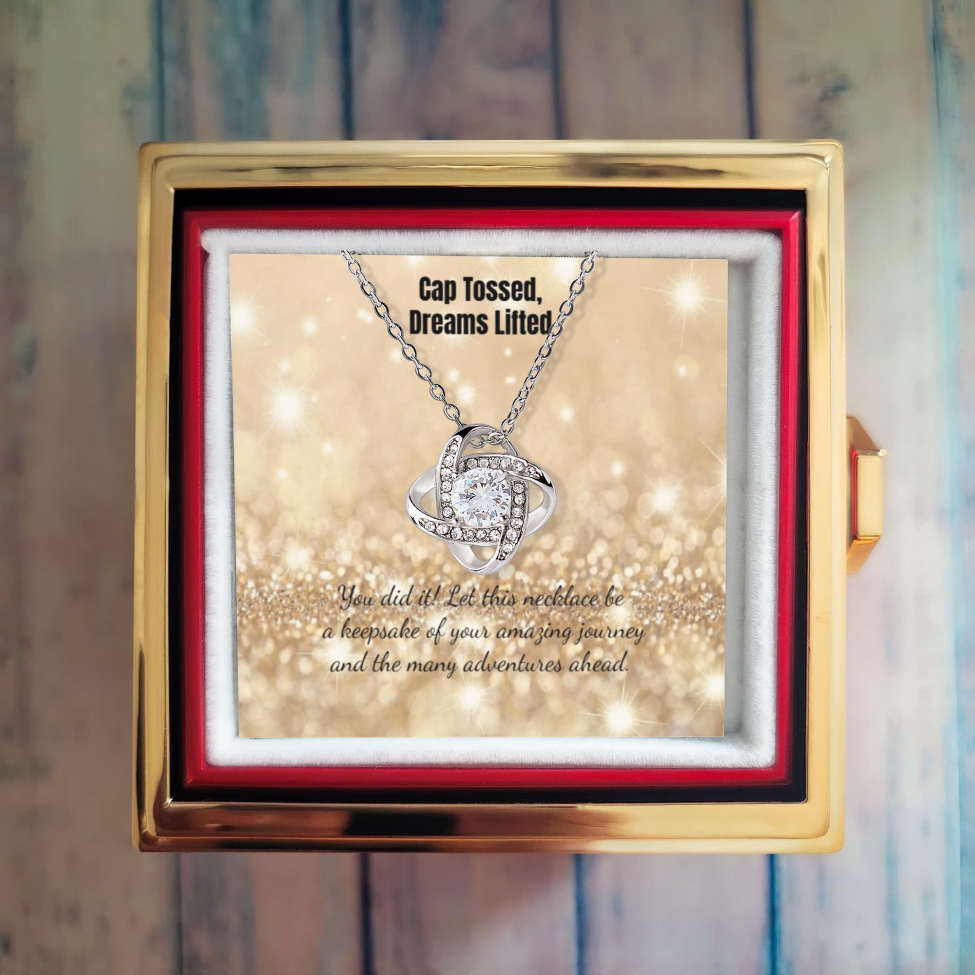 Graduation Eternal Knot Necklace